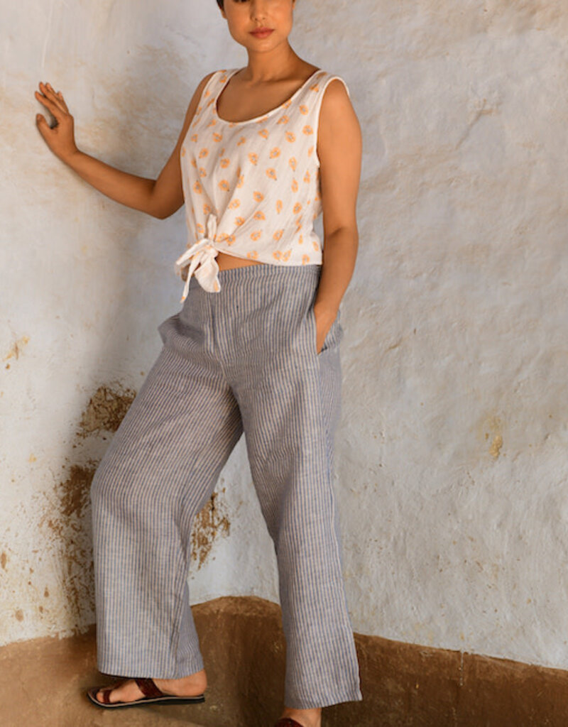 SP-102X mineral wash hi waist pants - Meri's Boutique