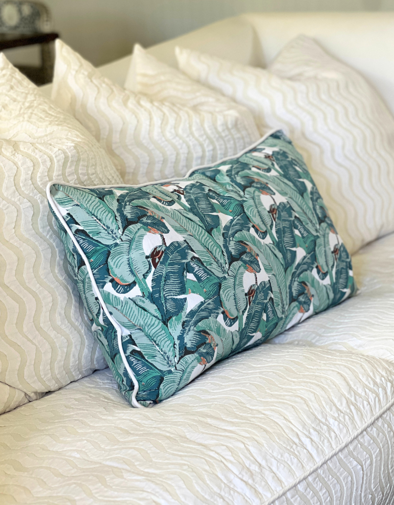 banana leaf sham 16x28