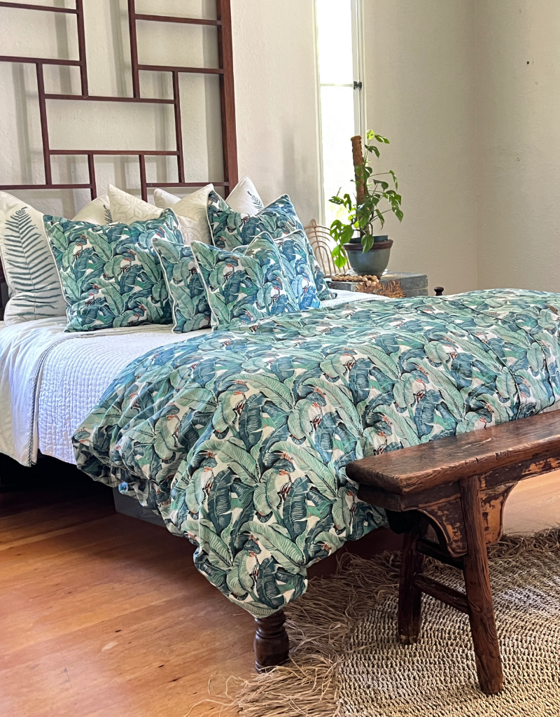 banana leaf duvet cover Q