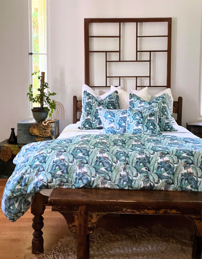 banana leaf sham 16x28