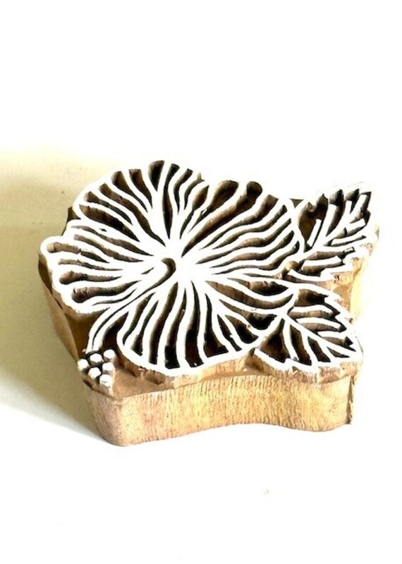 hibiscus wood block