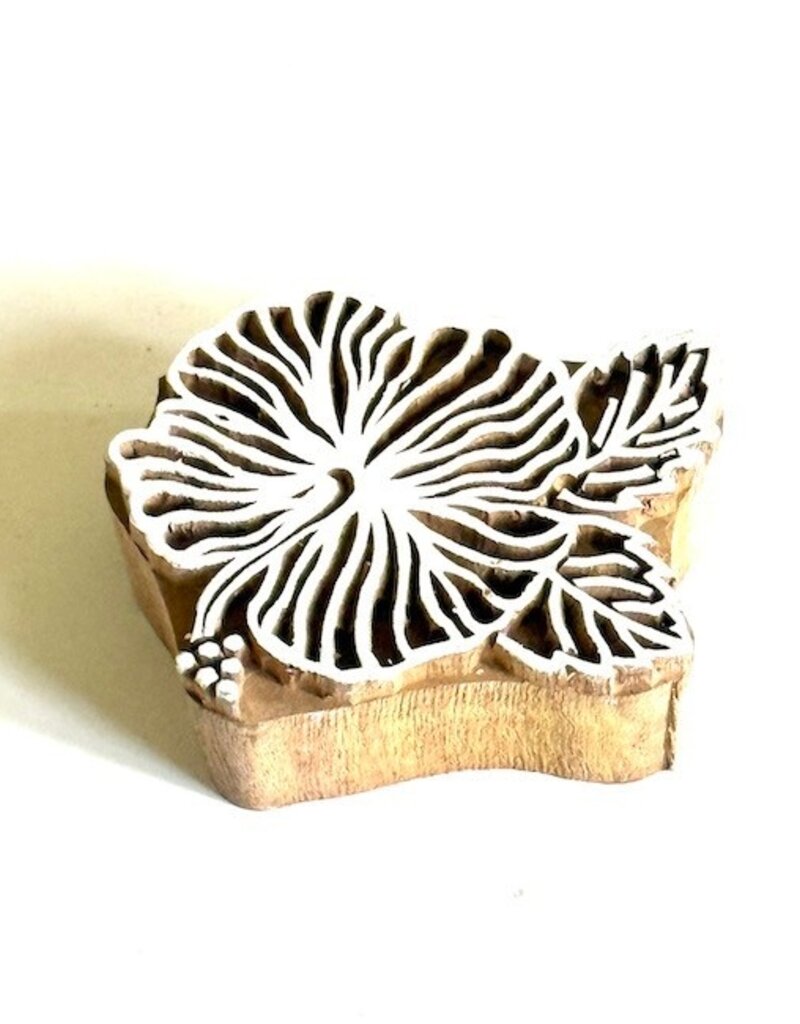 hibiscus wood block