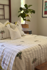 palms kantha coverlet