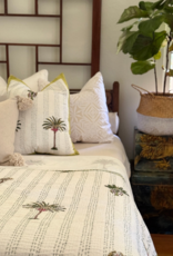 palms kantha coverlet