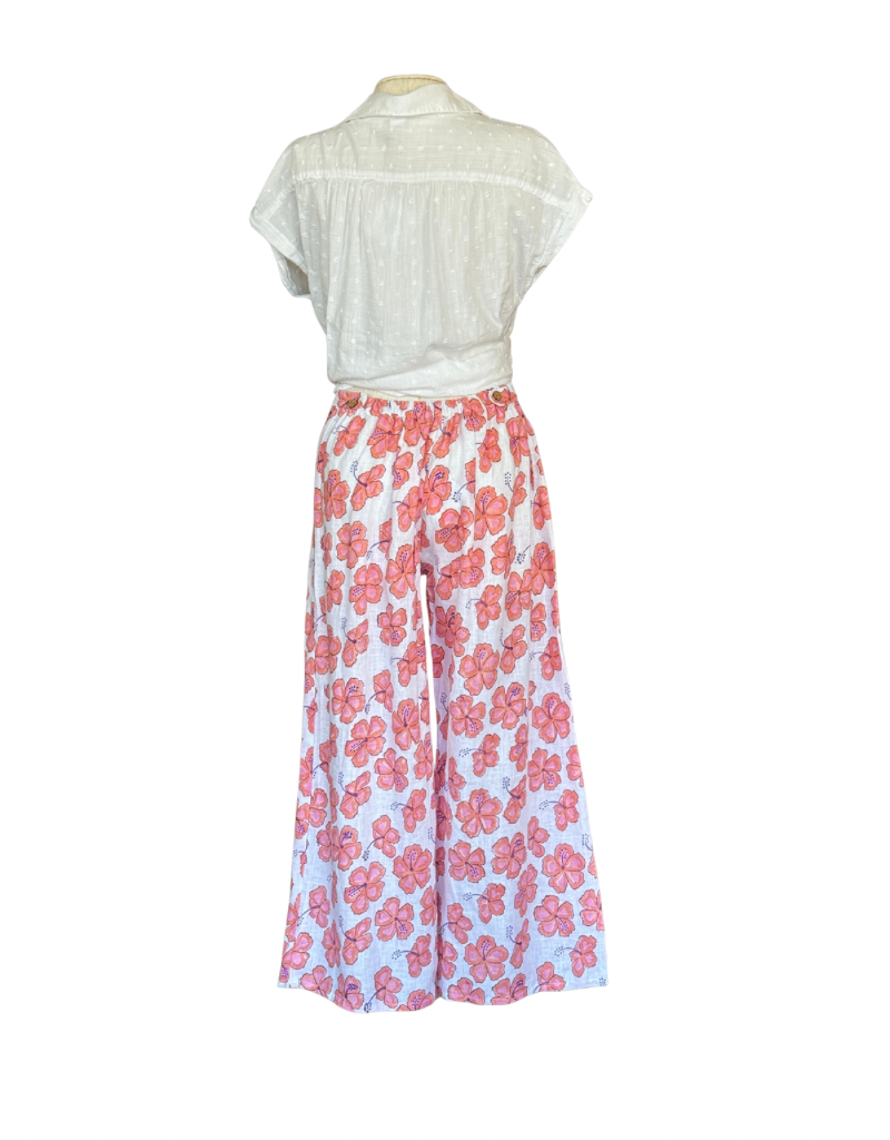 hibiscus linen pants