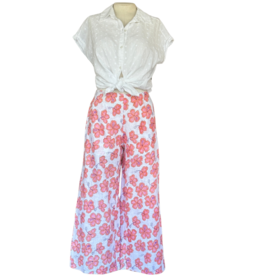 hibiscus linen pants