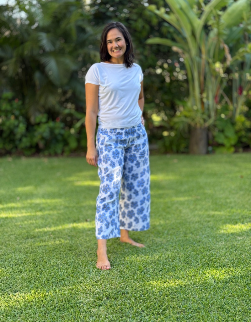 hibiscus linen pants