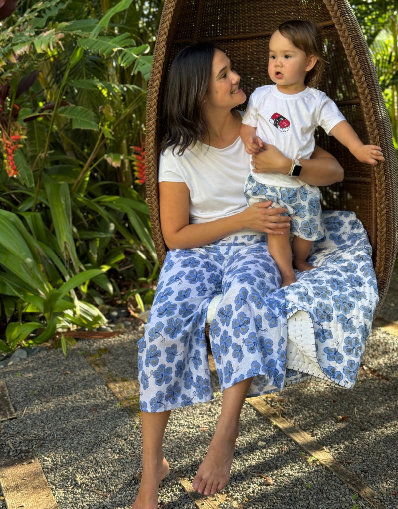 hibiscus linen pants