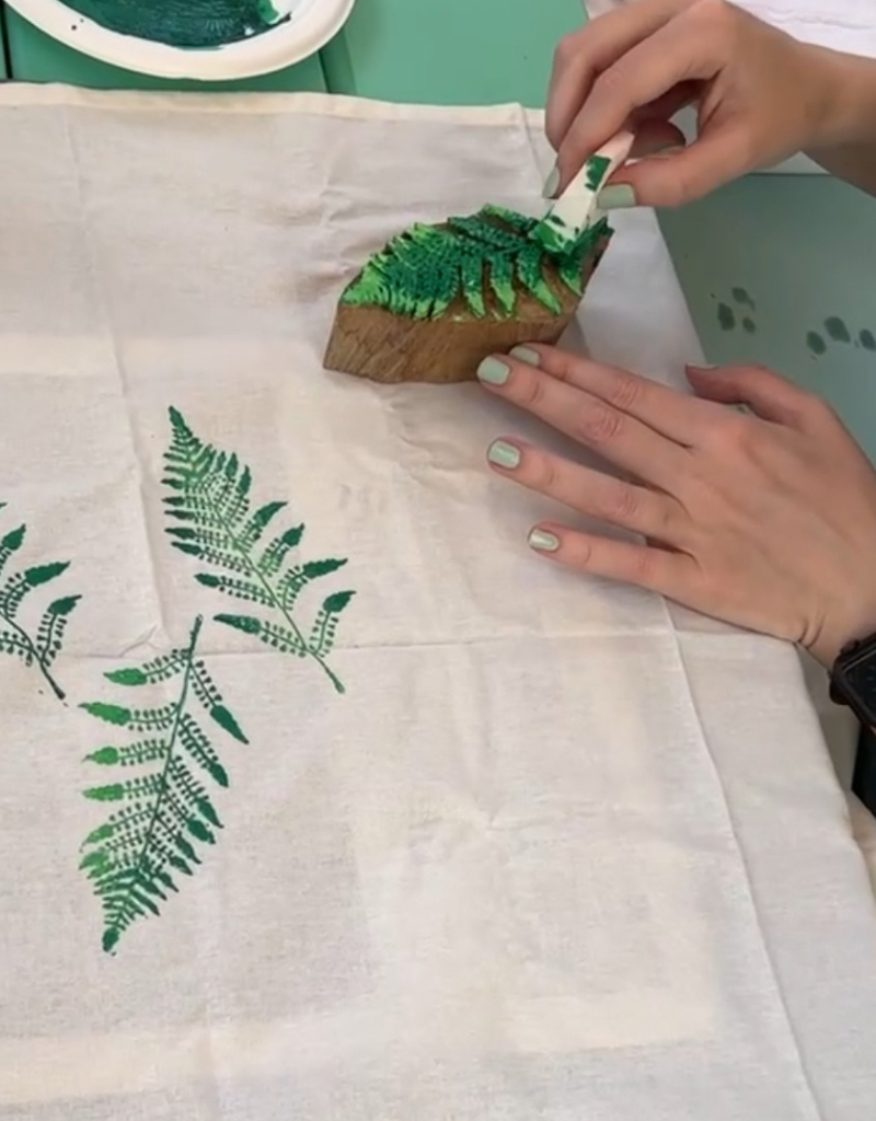 block print cards workshop Oct 25th 1-3PM