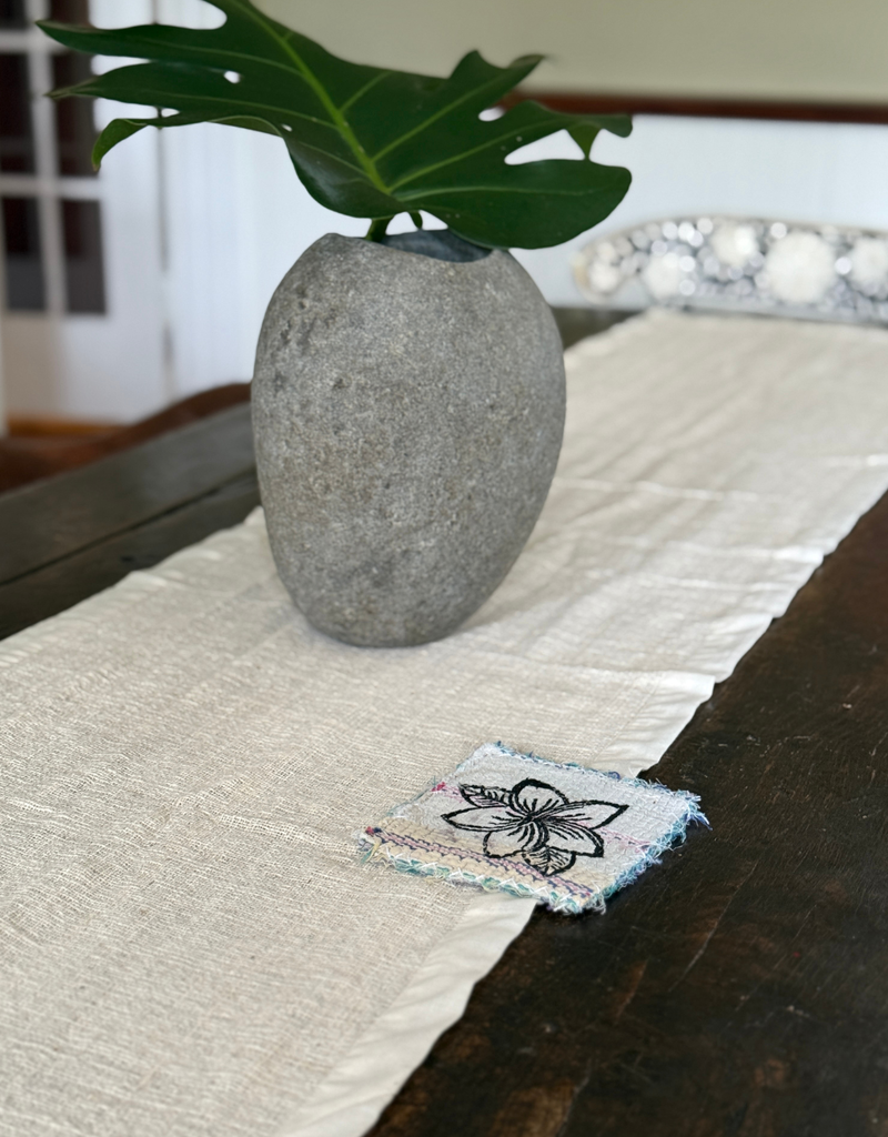 block print table runner workshop Nov 22nd 1PM-3PM