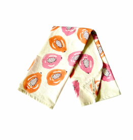 papaya tea towel