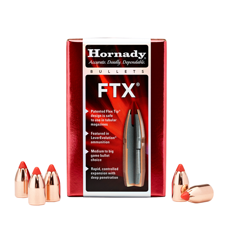 Hornady FTX 44 Cal .430 Diameter 225 gr Bullets #44105 (100Pk)