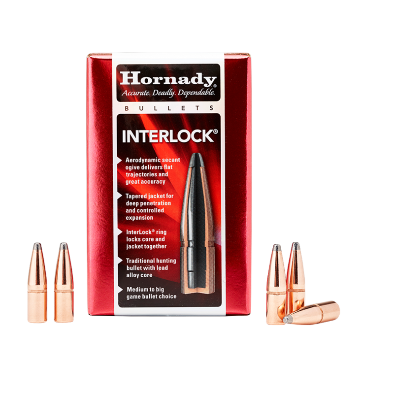 Hornady Interlock 45 cal .458 Diameter 350 gr Bullets #4503 (50 Pk) FP #4503