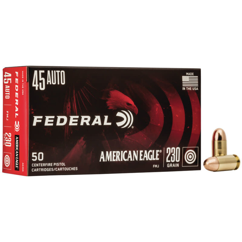 Federal American Eagle Ammunition 45 ACP 230gr FMJ (50pk)