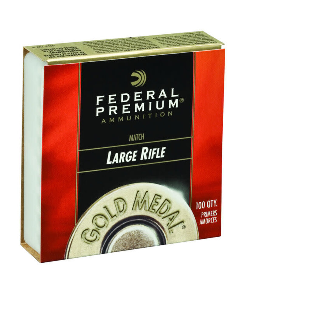 Federal Premium Gold Medal Large Rifle Primers #GM210M (100 Pk)