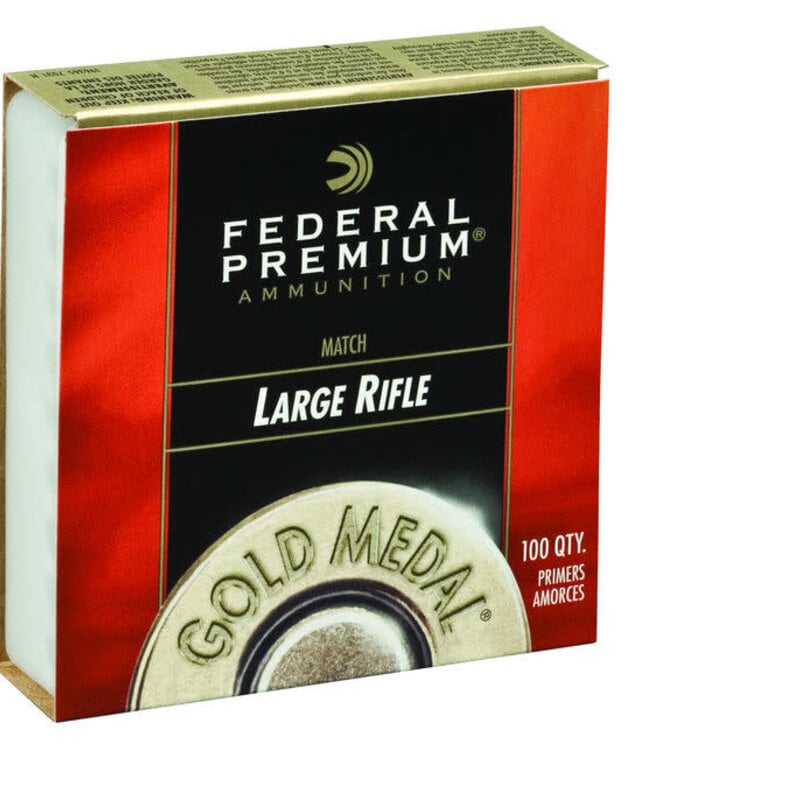 Federal Premium Gold Medal Large Rifle Primers #GM210M (100 Pk)