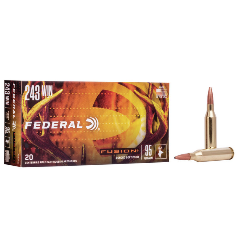 Federal Fusion Rifle Ammo .243 Win 95 Gr