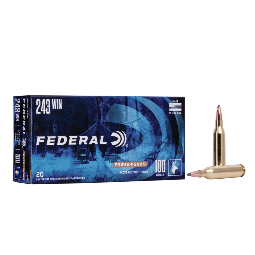 Federal Power Shok 243 Win. 100Gr (20 Pk)