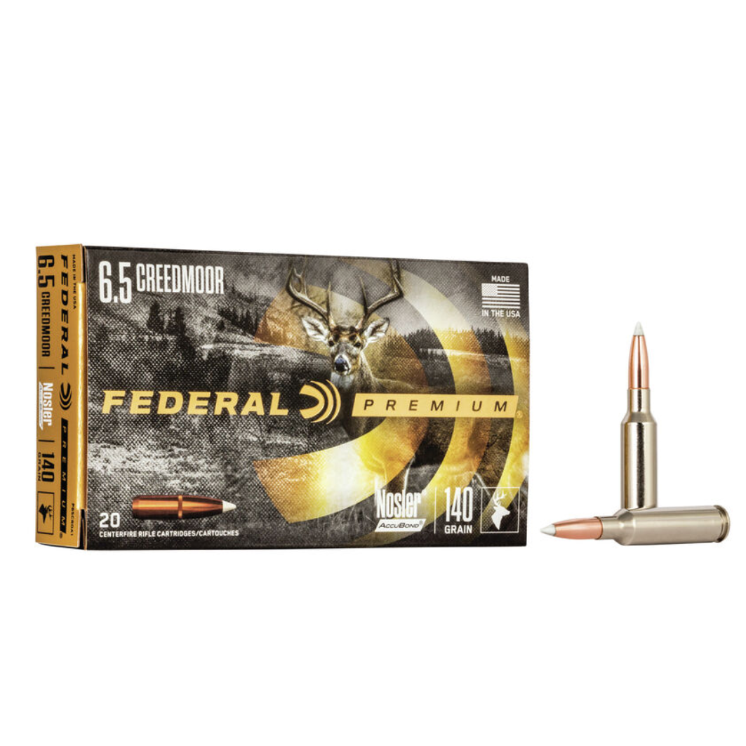 Federal Premium 6 5 Creedmoor 140 Gr Nosler Accubond 20 Pk Rat River Outdoors Inc
