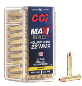 CCI 22 WMR HP, Maxi-Mag, 40 gr (50 Pk)