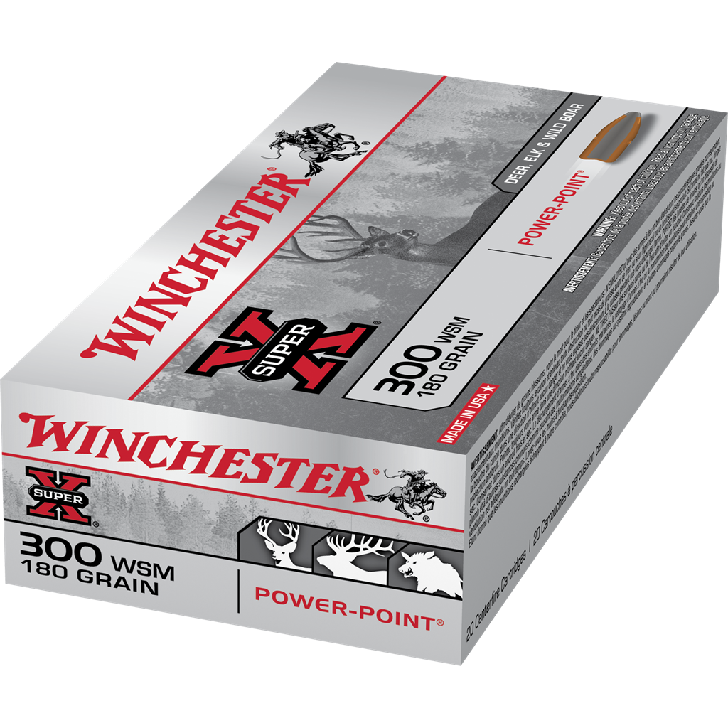 Winchester Super-X, .300 WSM, PP, 180gr (20pk)