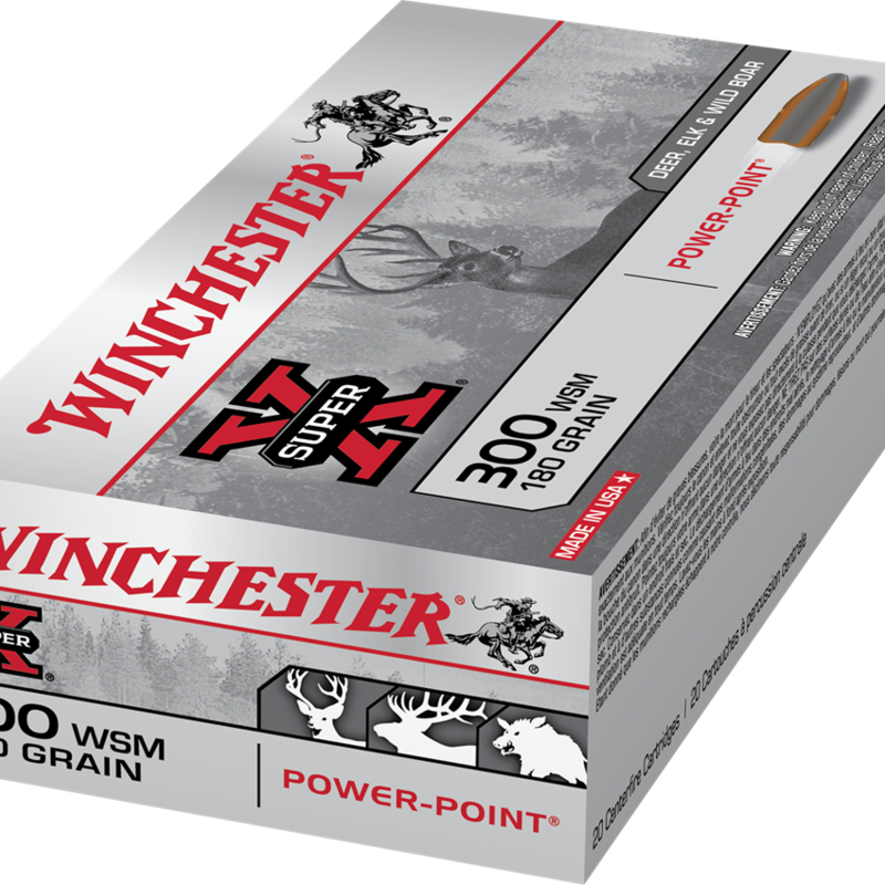 Winchester Super-X, .300 WSM, PP, 180gr (20pk)