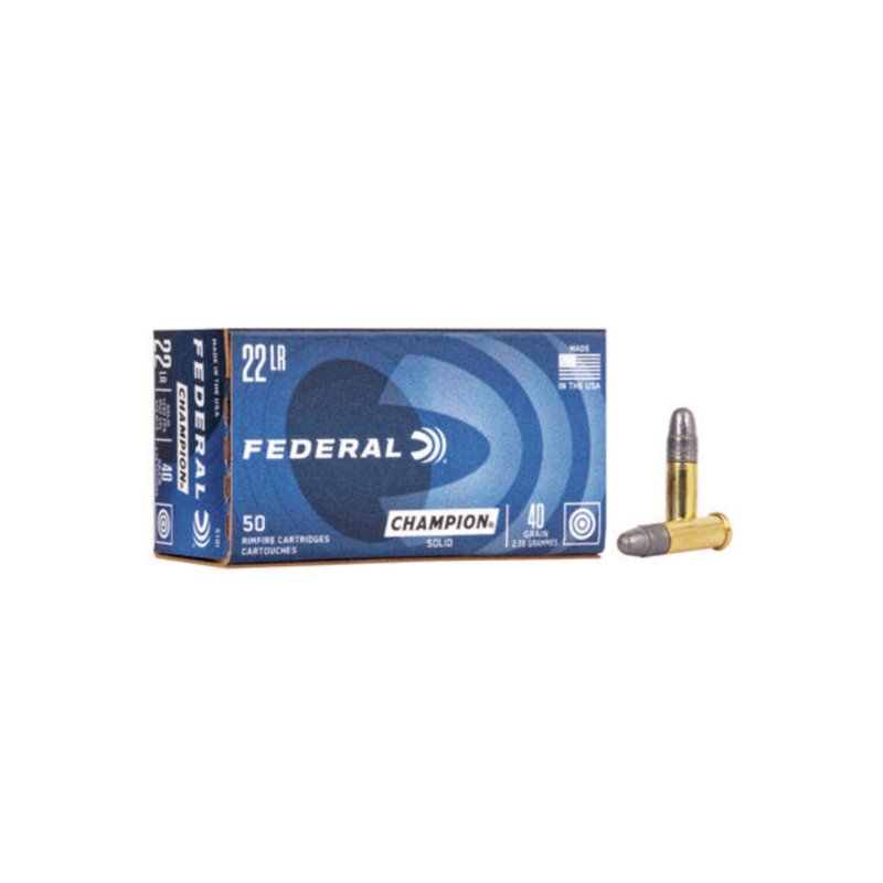 Federal .22 Cal Long Rifle 40gr Solid (50pk)