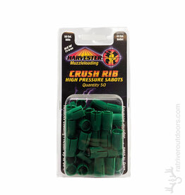 Harvester .50 to .45 Crush Rib High Pressure Sabots / Green (50pk)