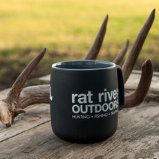Rat River Outdoors Black/Grey 14oz Coffee Mug