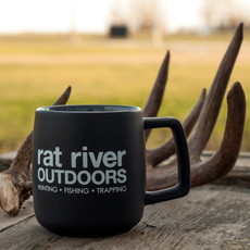 Rat River Outdoors Black/Grey 14oz Coffee Mug
