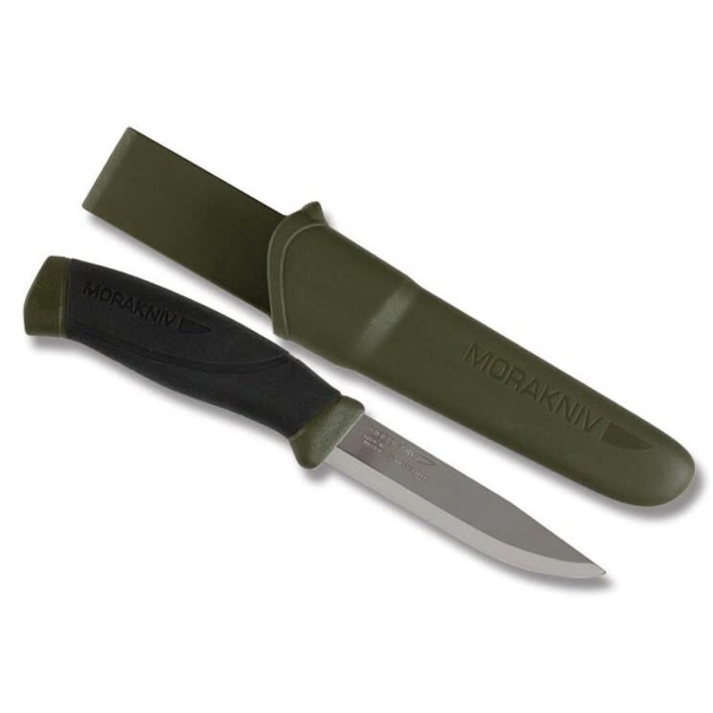 Mora Companion 4" Green Stainless with Sheath