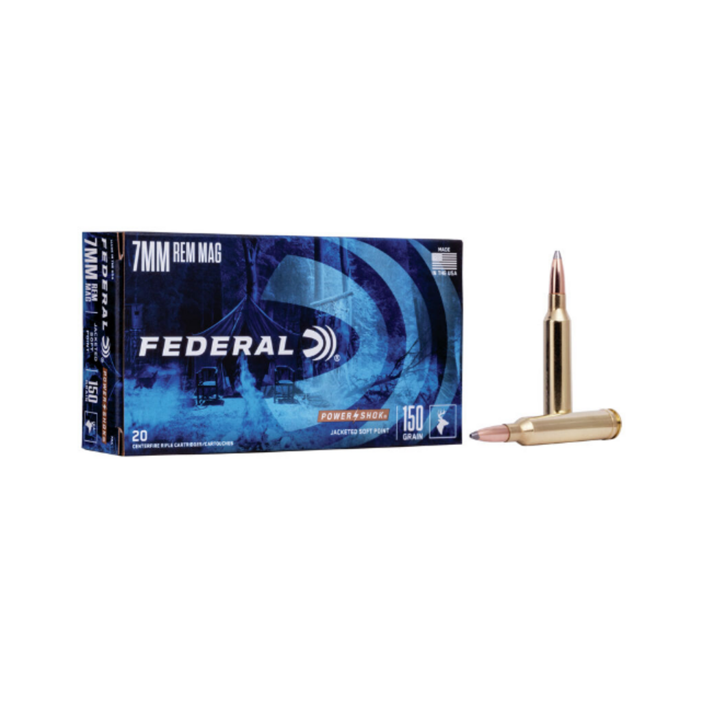 Federal Power Shok 7mm Rem Mag 150gr SP (20pk)