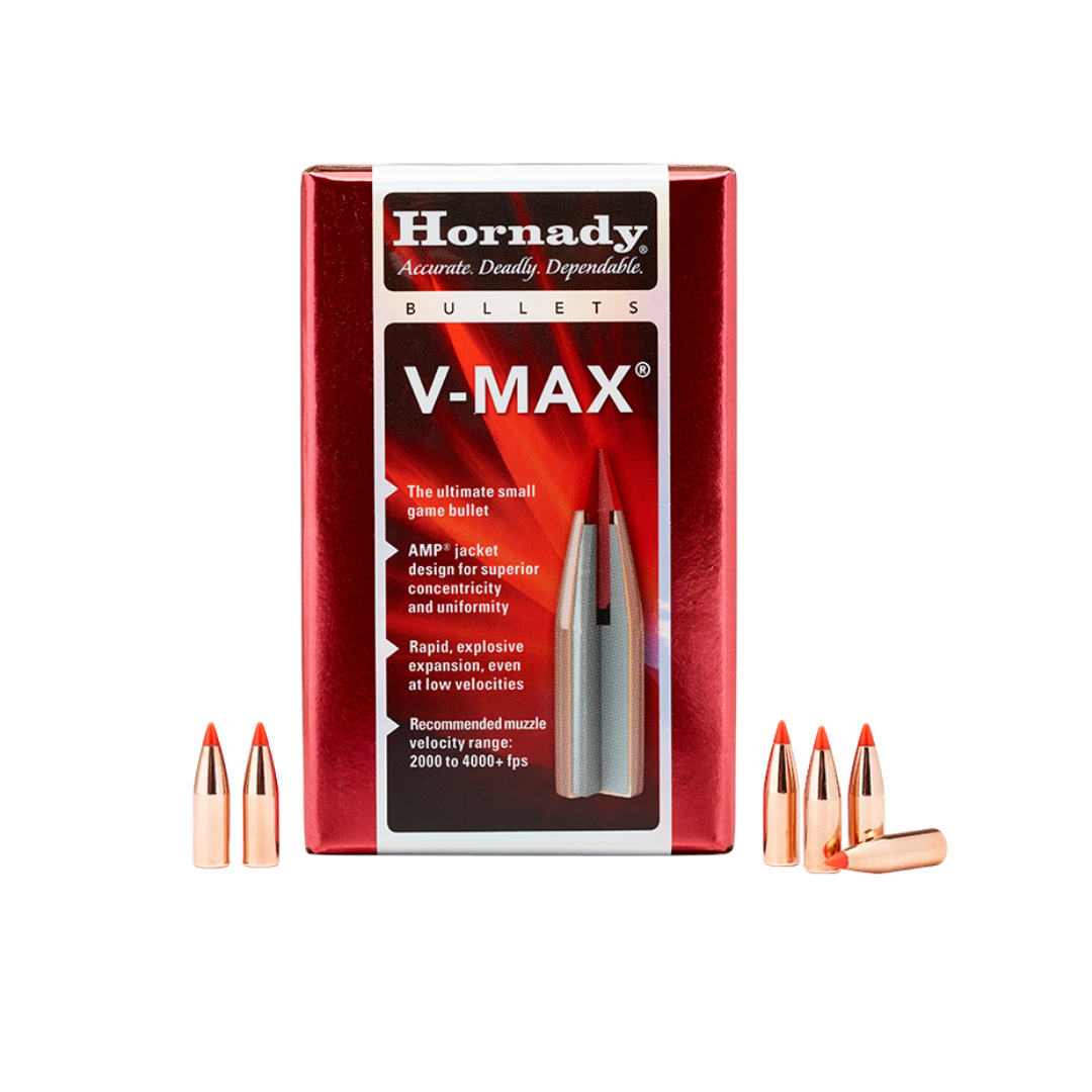 Hornady V-MAX 22 Cal .224 Diameter 50 gr Bullets #22261 (100Pk)