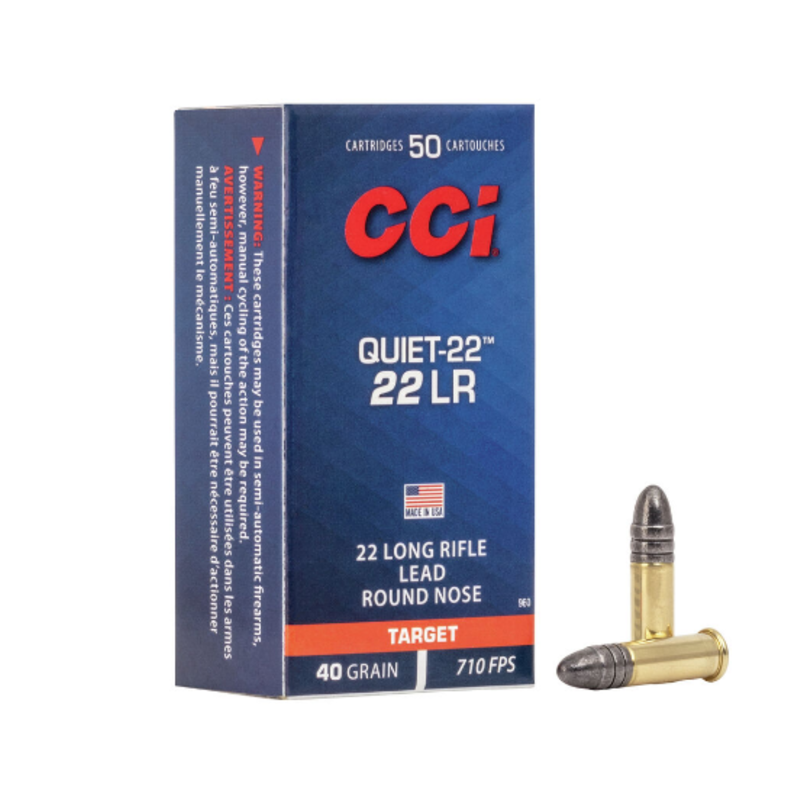 CCI Quiet 710fps .22LR (50pk)