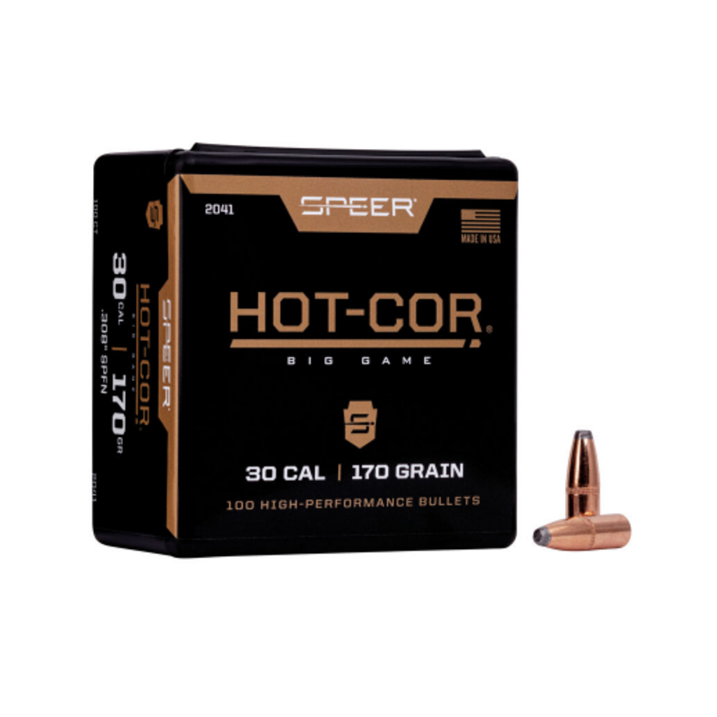 Speer Bullets Hot-Cor .308 Dia 170gr SPFN