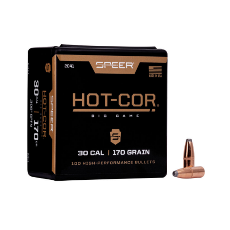 Speer Bullets Hot-Cor .308 Dia 170gr SPFN