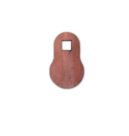 ENGAGE PRECISION AR500 STEEL RIFLE TARGET, 3/8”, ROUND GONG, 2”, WHITE