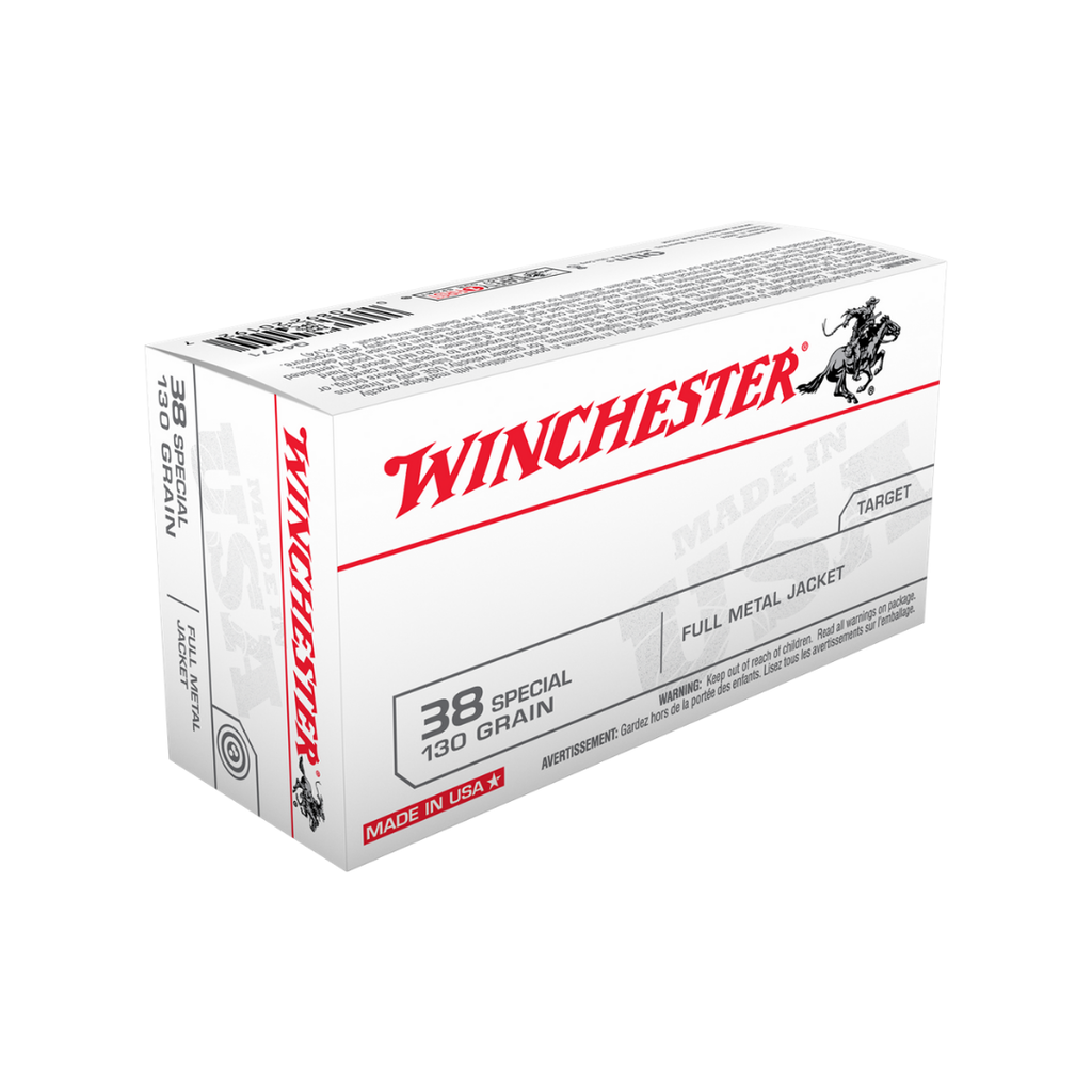 Winchester 38 Special 130gr FMJ  (50pk)