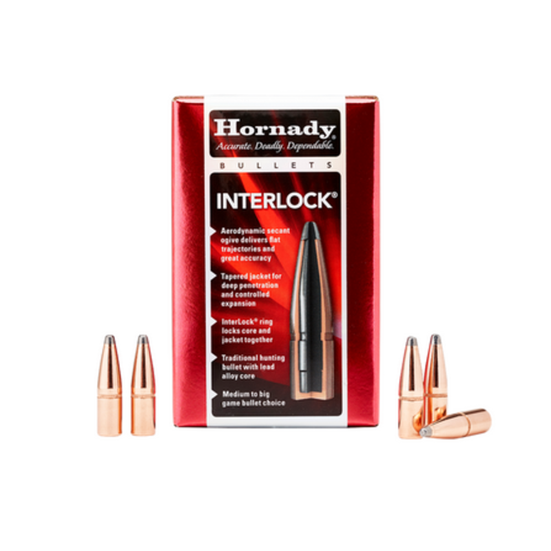 Hornady Interlock 7mm .284 Diameter 139 gr SP Bullets #2820 (100 Pk)