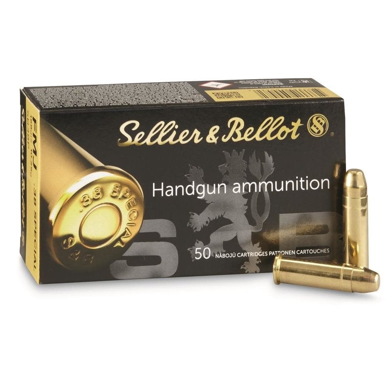 Sellier & Bellot .38 Special, 158gr FMJ (50pk)