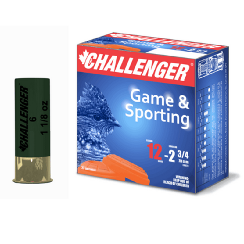 Challenger 12ga 2 3/4" #6, 1 1/8oz Game Load (25pk)