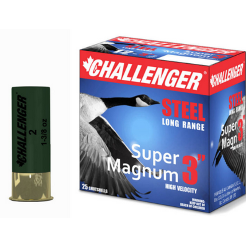 Challenger 12ga 3" Super Magnum Steel Long Range BB 1400fps (25pk)