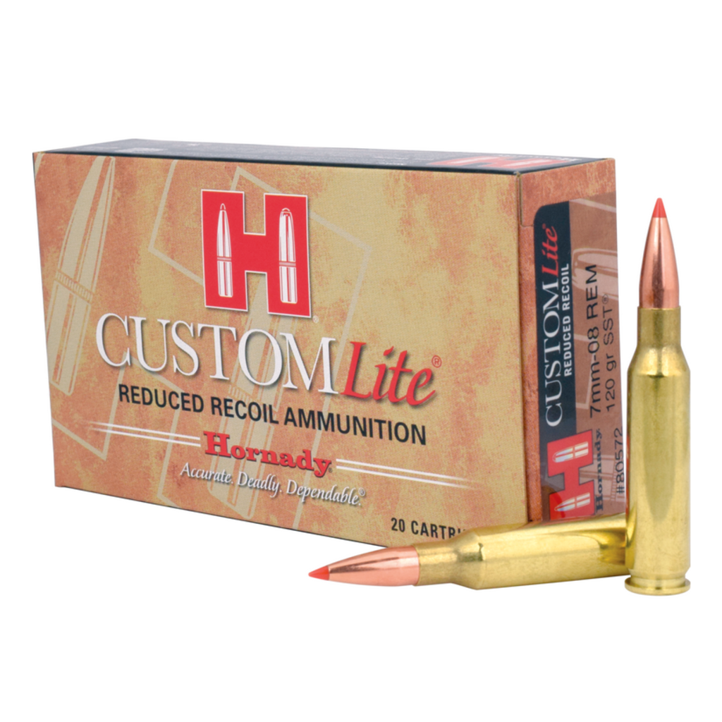 Hornady Custom Lite 7mm-08 Rem 120gr SST (20pk)