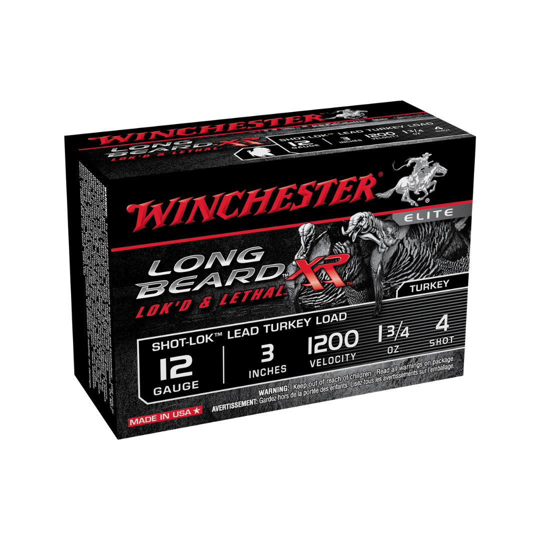 Winchester Long Beard XR 12ga 3" 1.75oz #4 Lead Turkey Load (10rds)