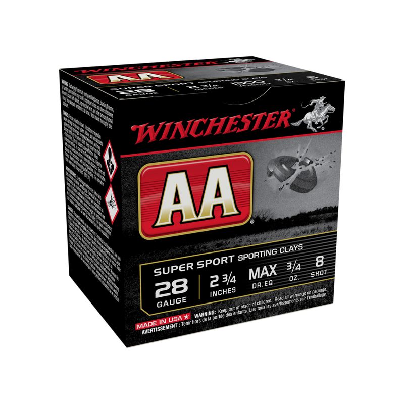 Winchester AA 28ga 2 3/4" 3/4 oz 8 shot (25pk)