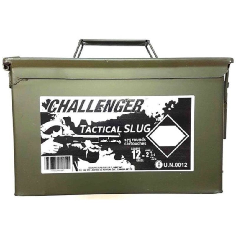 Challenger 12ga. 2 3/4" Tactical slug 175rd Bulk Pack