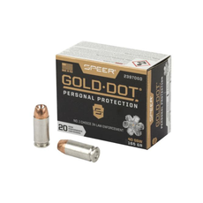 Speer 23970GD Gold Dot Personal Protection Handgun Ammo 40 S&W GDHP, 165 Gr, 1150 fps (20pk)