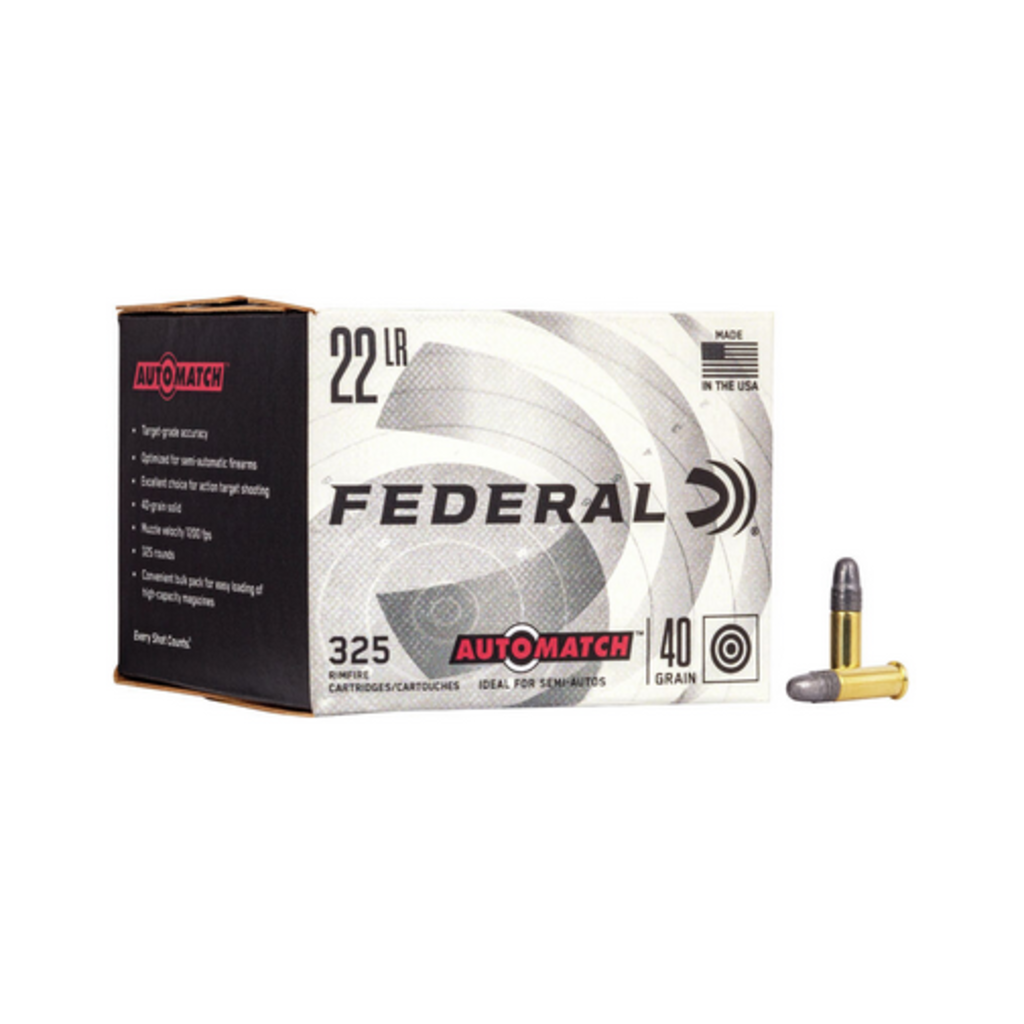 Federal Auto Match .22 LR, 40GR (325pk)