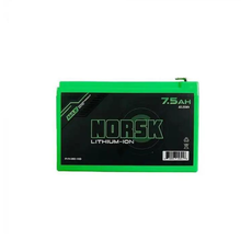 Norsk 20-110 Lithium Ion Battery 7.5Ah, 12v w/LED Indicator + Dual Usb