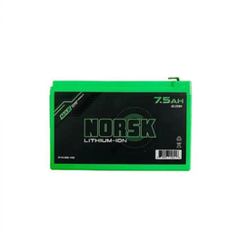 Norsk 20-110 Lithium Ion Battery 7.5Ah, 12v w/LED Indicator + Dual Usb
